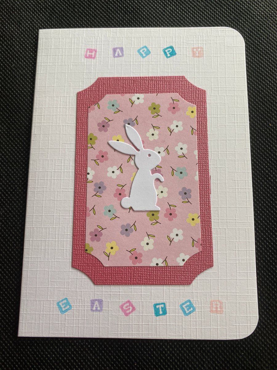 bumblebearc's tweet photo. Excited to share the latest addition to my #etsy shop: Handmade Card - Easter Bunny Pink https://t.co/h5VGpKBRtF #love #sharethelove #romance #blankcard #butterfly #handmade #bargain #easter #bunny https://t.co/1fAY6Mo9Go