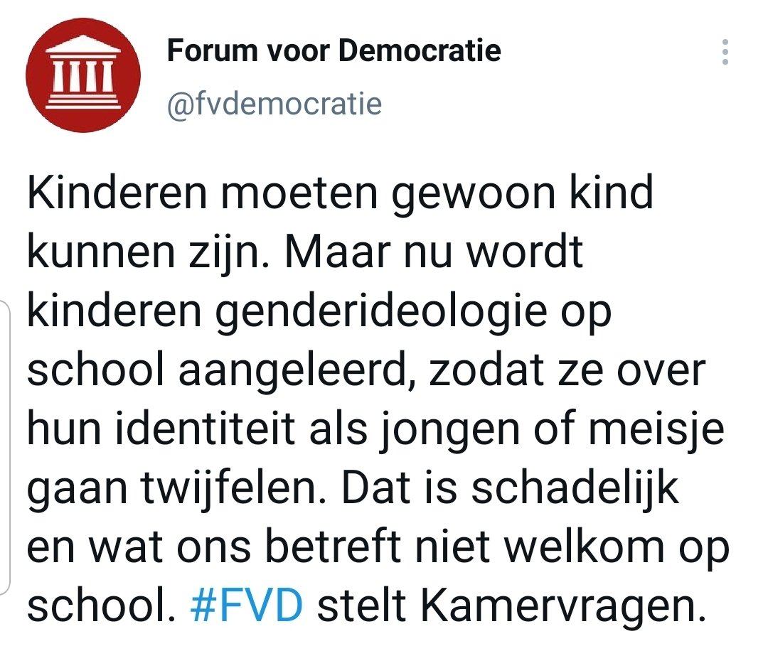Nu we toch bezig zijn: we willen dat kinderen bij aardrijkskunde niet meer leren over andere landen, anders gaan ze twijfelen over Nederland. 

Ook daarover stellen we kamervragen!