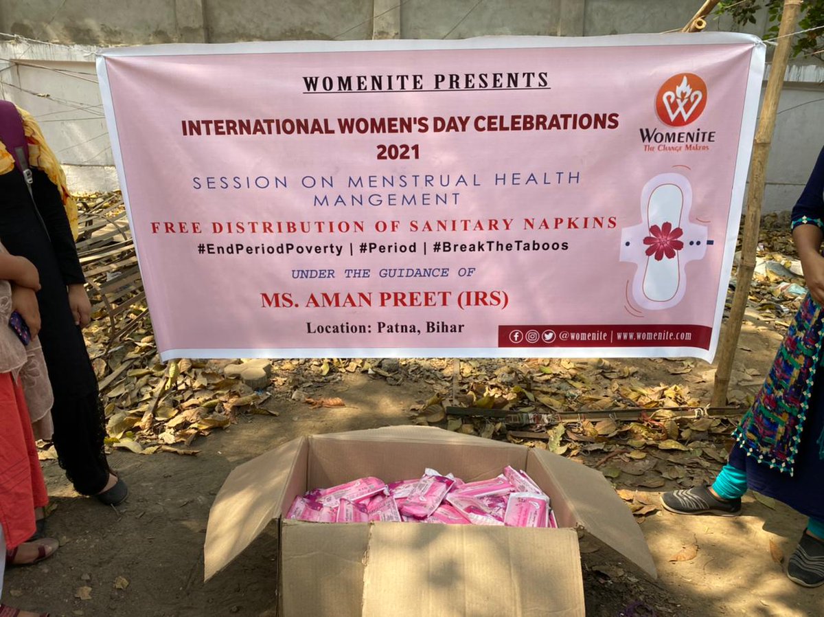 We had successfully executed the campaign. #IWD2021 #IWDCampaign #EndPeriodPoverty #BreakTheTaboo #MenstrualHealthManagement 
@womenite @IrsAman