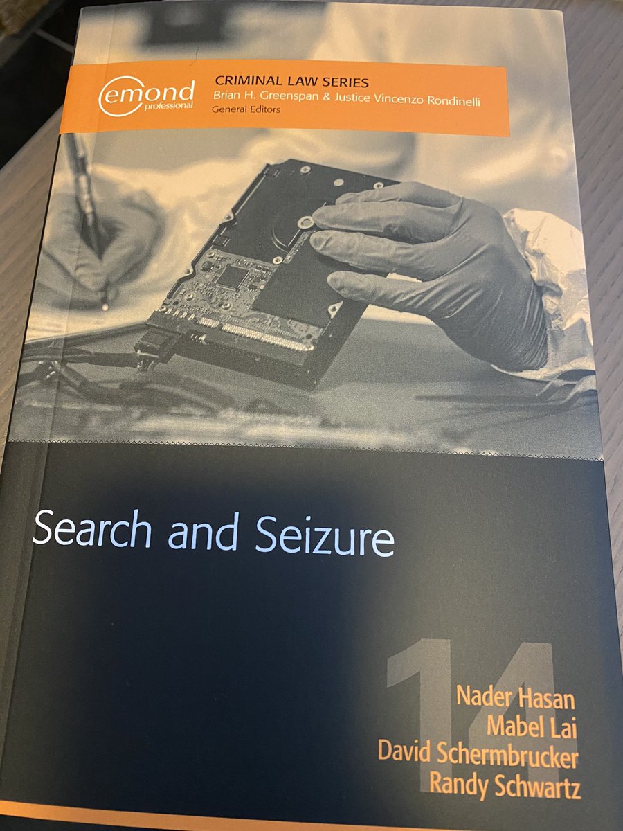 Nader R Hasan (@nader_hasan_law) on Twitter photo Got my co-author courtesy copy of “Search and Seizure” yesterday. <a href="/EmondPublishing/">Emond Publishing</a> gave me an extra copy. I’d like to give that copy away to a law student, articling student/law clerk, or new call... (1/3) Got my co-author courtesy copy of “Search and Seizure” yesterday. <a href="/EmondPublishing/">Emond Publishing</a> gave me an extra copy. I’d like to give that copy away to a law student, articling student/law clerk, or new call... (1/3)