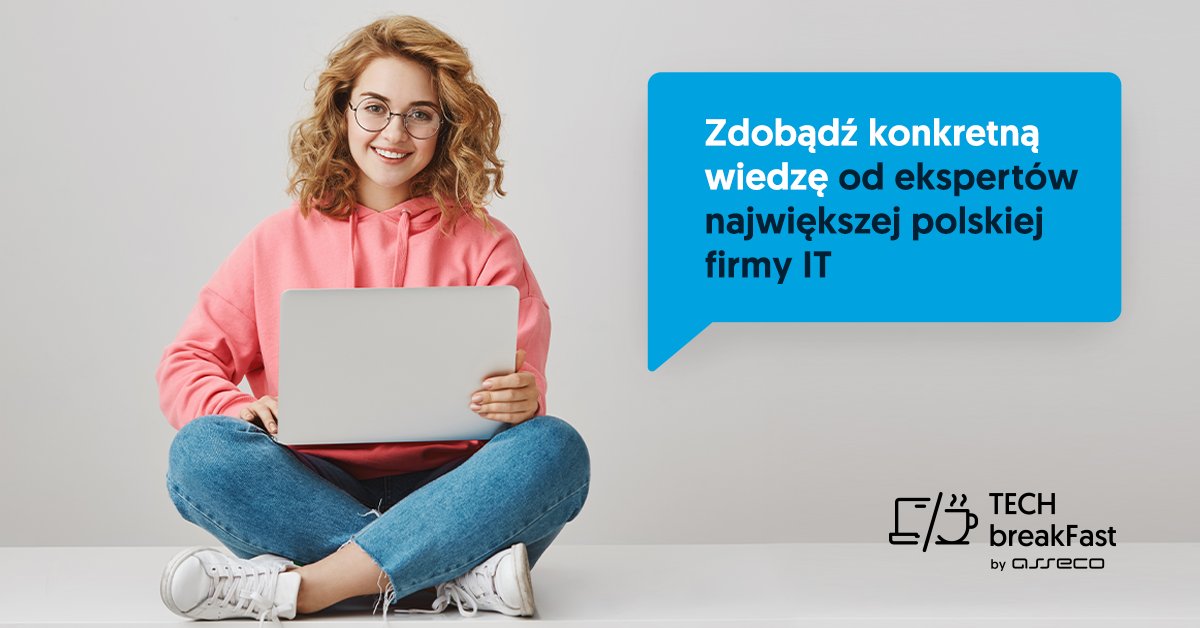 Już we wtorek, 23.03 kolejne spotkanie meetupu TECHbreakFast by Asseco, dołącz i posłuchaj o #Git #Testowanie #DobrePraktykiProgramistyczne #KarieraIT 
Więcej informacji > bit.ly/tbf321org