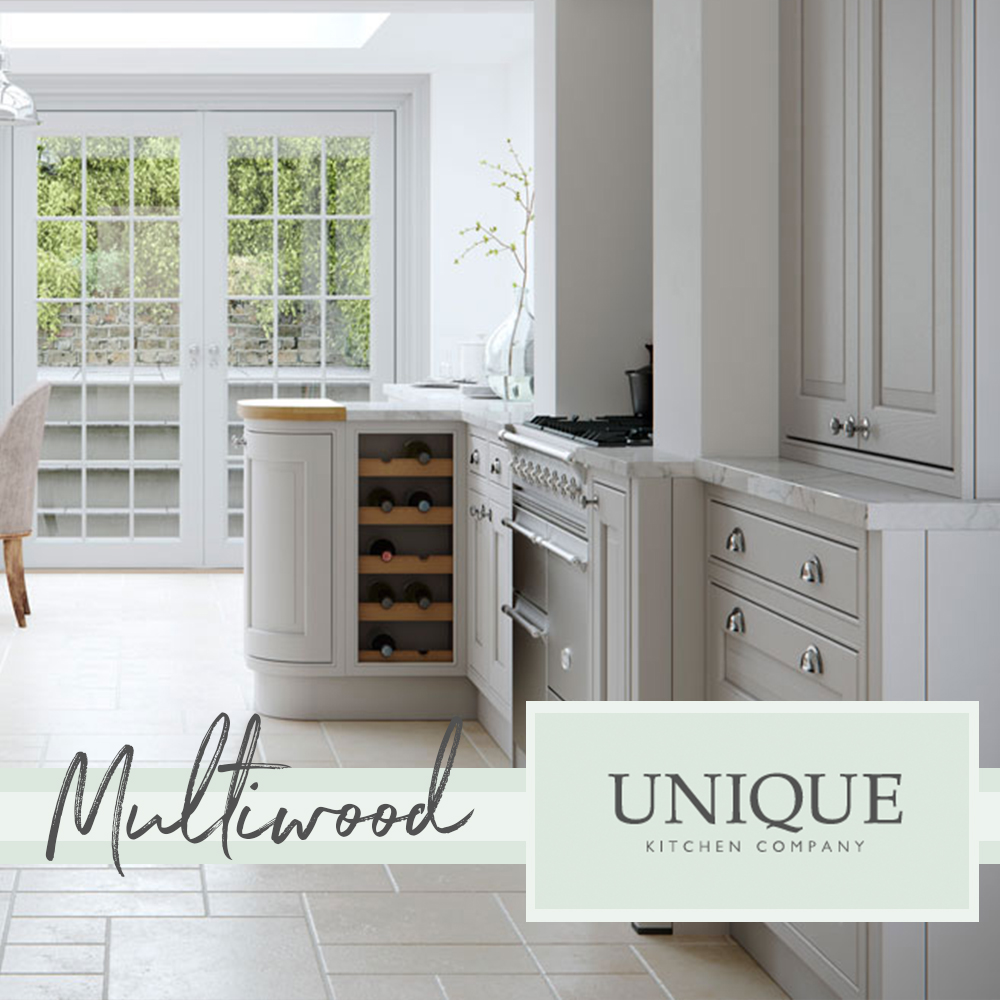 Those doors give such a timeless feel with the raised panels and scalloped frame! The natural wood finishes off the space so well. 
#multiwood #supplierinthespotlight #uniquekitchens #uniquekitchenco #Cheadle #cheadlehulme #alderlyedge #poynton #wilmslow #stockport #Cheshire