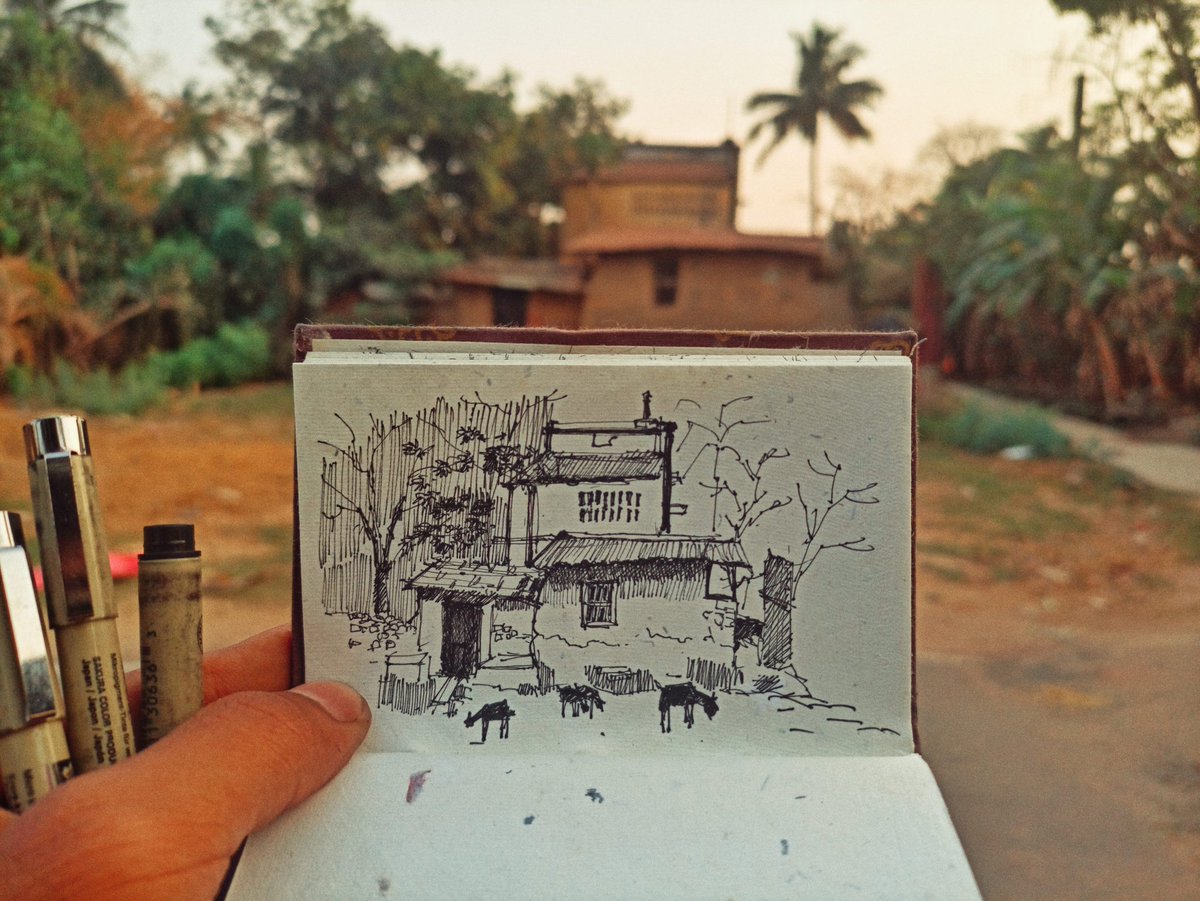 #বর্ধমান / পাহাড়পুর ❤️

#2k21 
#পুরুলিয়া_ট্রিপ 🚴‍♂️🚴‍♂️🚴‍♂️

#art #penart #linedrawing