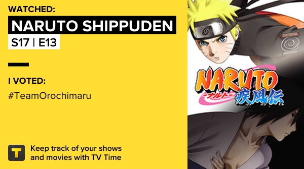 I've just watched episode S17 | E13 of Naruto Shippuden! tvtime.com/r/1HljT #tvtime