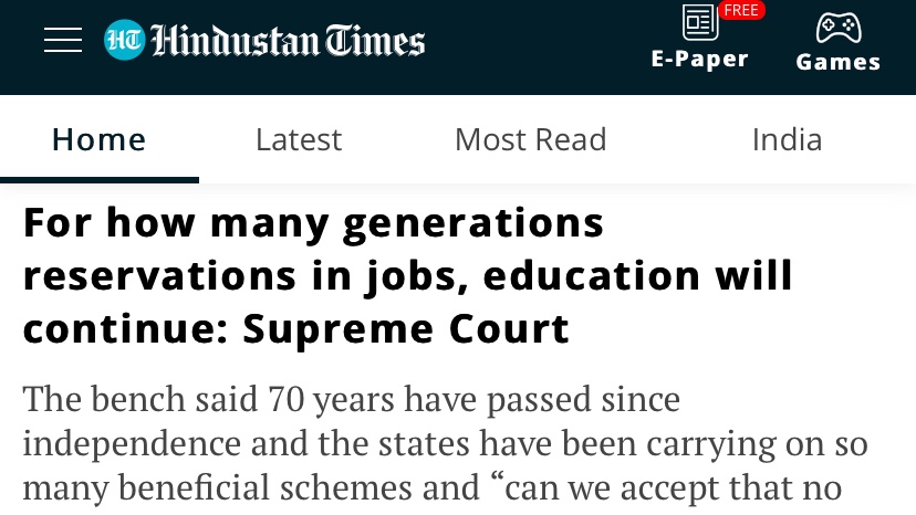 iampiyush_yadav's tweet photo. You can definitely scrape the scheme of #Reservation in jobs & education at the moment when you will allow a fair selection process for appointments of #Judges in the #SupremeCourt.
#ReservationIsFundamentalRight
#FairPlayingGroundMatters
#JudiciaryNeedsReform https://t.co/Rw4OjcaLCe