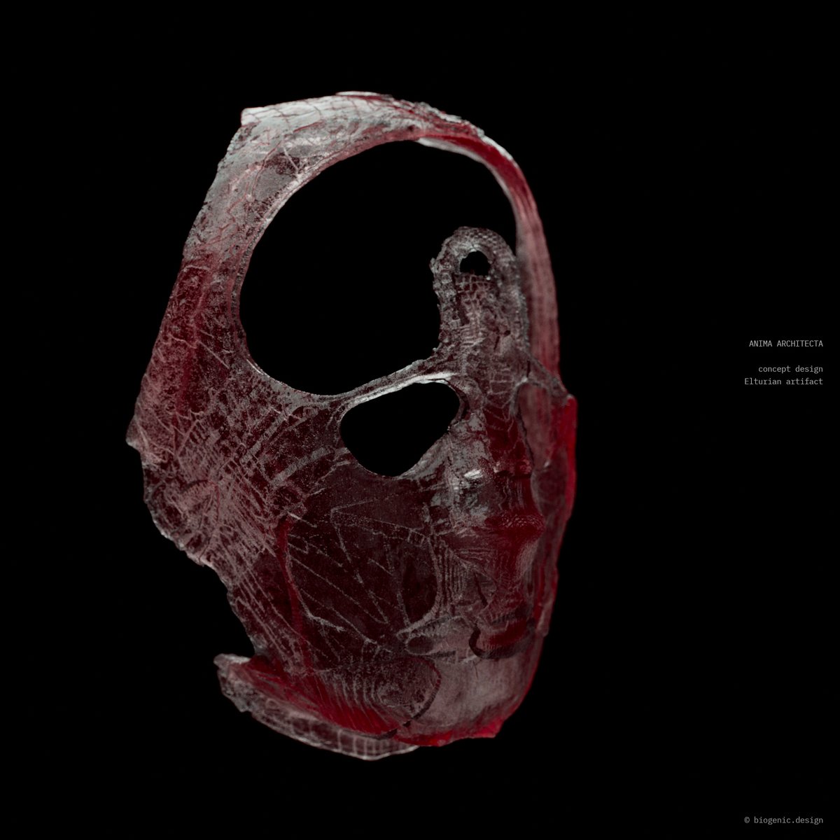 Concept for an Elturian artifact by Serjan Burlak &amp; Akshay Tiwari (<a href="/9toPhi/">Akshay Tiwari</a>) <a href="/arnoldrenderer/">Arnold</a> #conceptart #3D <a href="/sidefx/">SideFX</a> #houdini #zbrush #gamedev #vfx #film #history #ancestors #science #AnimaArchitecta © biogenic.design