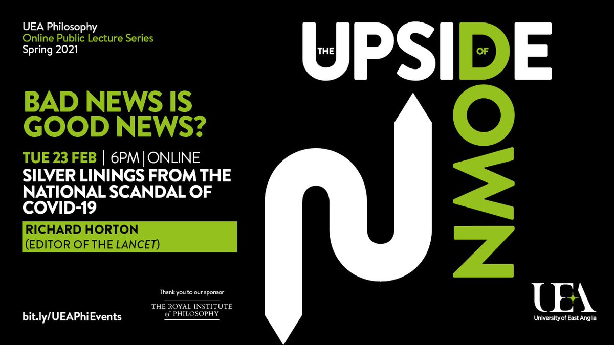 Missed UEA Philosophy's Public Lecture with Richard Horton? You can watch it here: youtube.com/watch?v=s29qEQ…