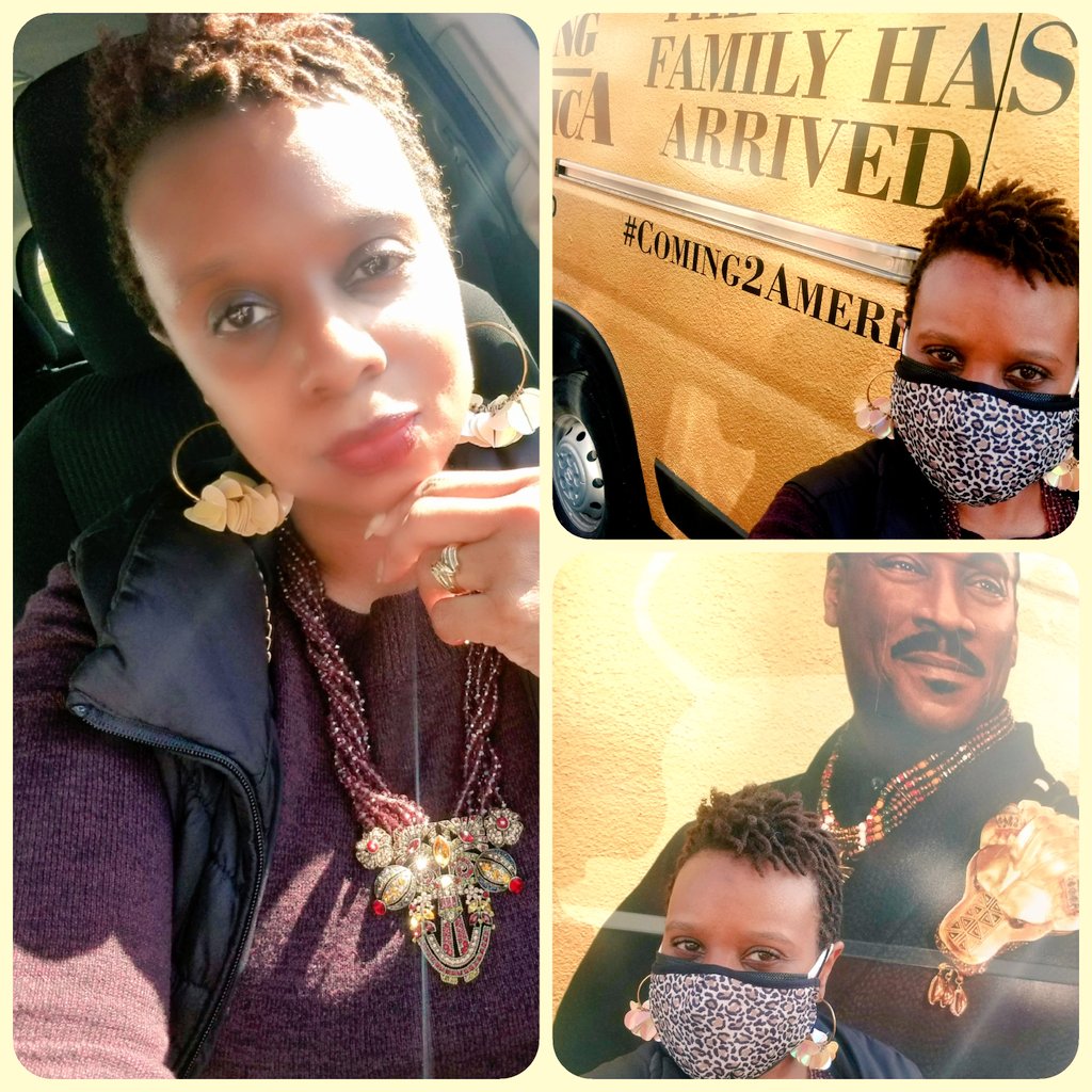 storm_jennings's tweet photo. While minding my own business catching the sun rays look who pulls into town it's #KingAkeem from Zamunda.🦁🐘 Hey King👑 thank you for  #Coming2America to drop off my #RoyalGiveaway package.🎉🎉 I'm so excited. https://t.co/9LIxzpzZAc