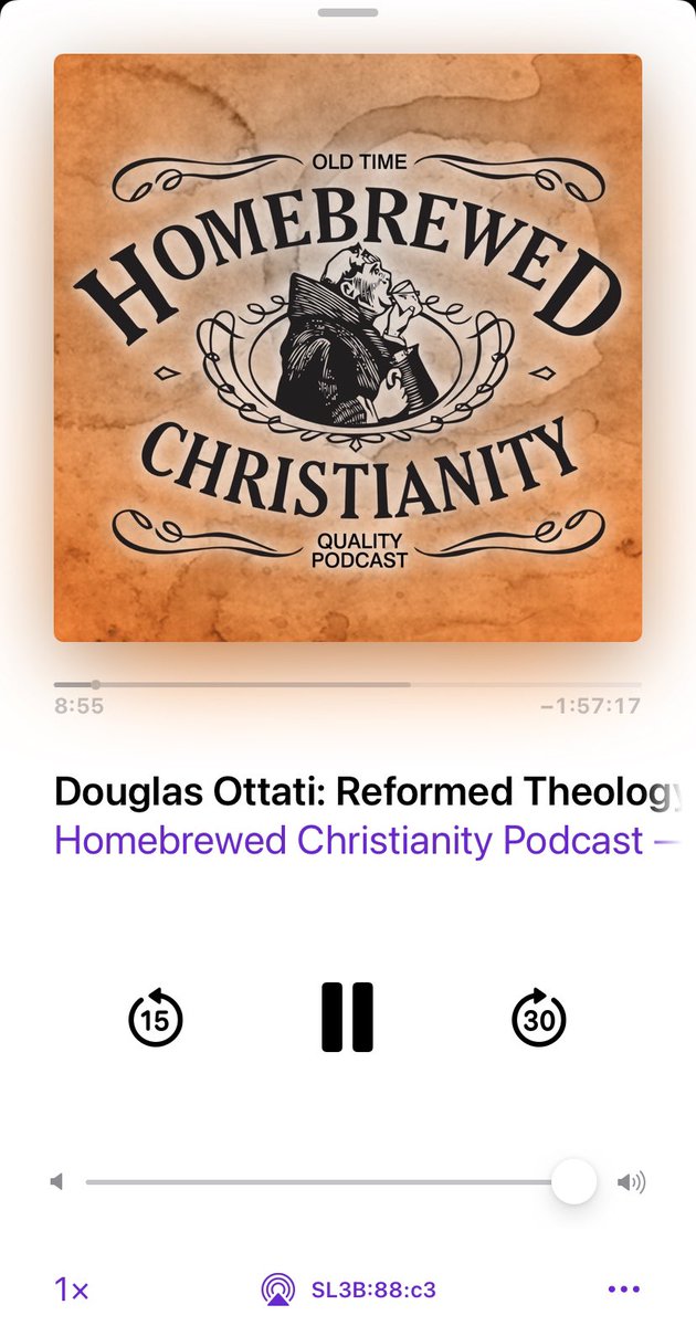 Listening to two of my favorite theologians on this good Saturday afternoon. <a href="/trippfuller/">Tripp Fuller</a> <a href="/HomebrewedXnty/">Theology Nerd</a>