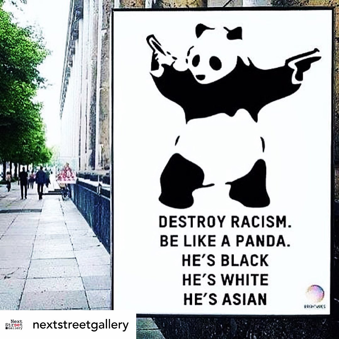raquelmacartney's tweet photo. Work it like KungFu Panda 🐼@NextstreetG
#StopAsianHate #StopRacism
#streetart #urbanart #graffitiart #mural #muralart #wallpainting #photo #illustration #nextstreetgallery #streetartphotography #streetartist #graffitiartist #graffiti #banksy #notbanksy #antiracism #racism #panda https://t.co/kfg98l9xN1