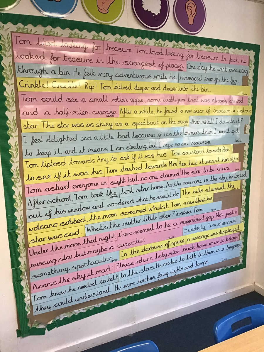 year3stmary's tweet photo. Our sentence stacking display so far 🖍❤️🖍#supersentencestackers #year3 @janeconsidine https://t.co/zBiLuC1ORN