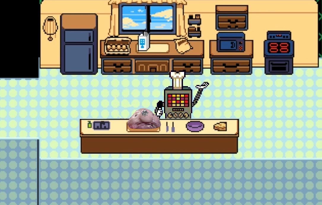 KillerMettaton's tweet photo. TODAY ON COOKIN’ WITH A KILLER ROBOT I WILL BE SHOWING YOU HOW TO PROPERLY COOK A BLOB FISH https://t.co/G63IQ6nby0