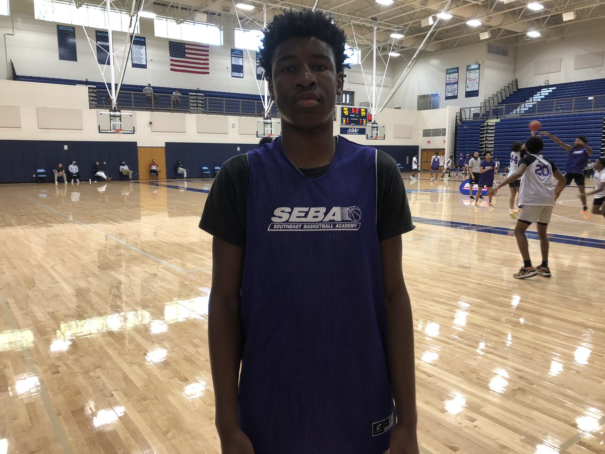 6’5 Wing/Forward Nate Adams (Jonesboro) has really impressed early here at SEBA Senior Showcase. Very active and lengthy defender/rebounder; plays with great energy. Finishes around rim; solid outside shooter. <a href="/NateLijit/">Nathaniel Adams</a>