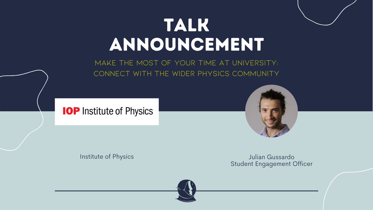 ScotWiSpace's tweet photo. ✨@physicsnews SPONSOR TALK ANNOUNCEMENT- MAKE THE MOST OF YOUR TIME AT UNIVERSITY: CONNECT WITH THE WIDER PHYSICS COMMUNITY ✨

#InstituteofPhysics #Physics #StudentsinSpace #WomenInSpace #ScotlandIsNow #ScottishSpace #Innovation#Space #EdiWiSpace #womeninSTEM #STEM https://t.co/edySnjyjSH
