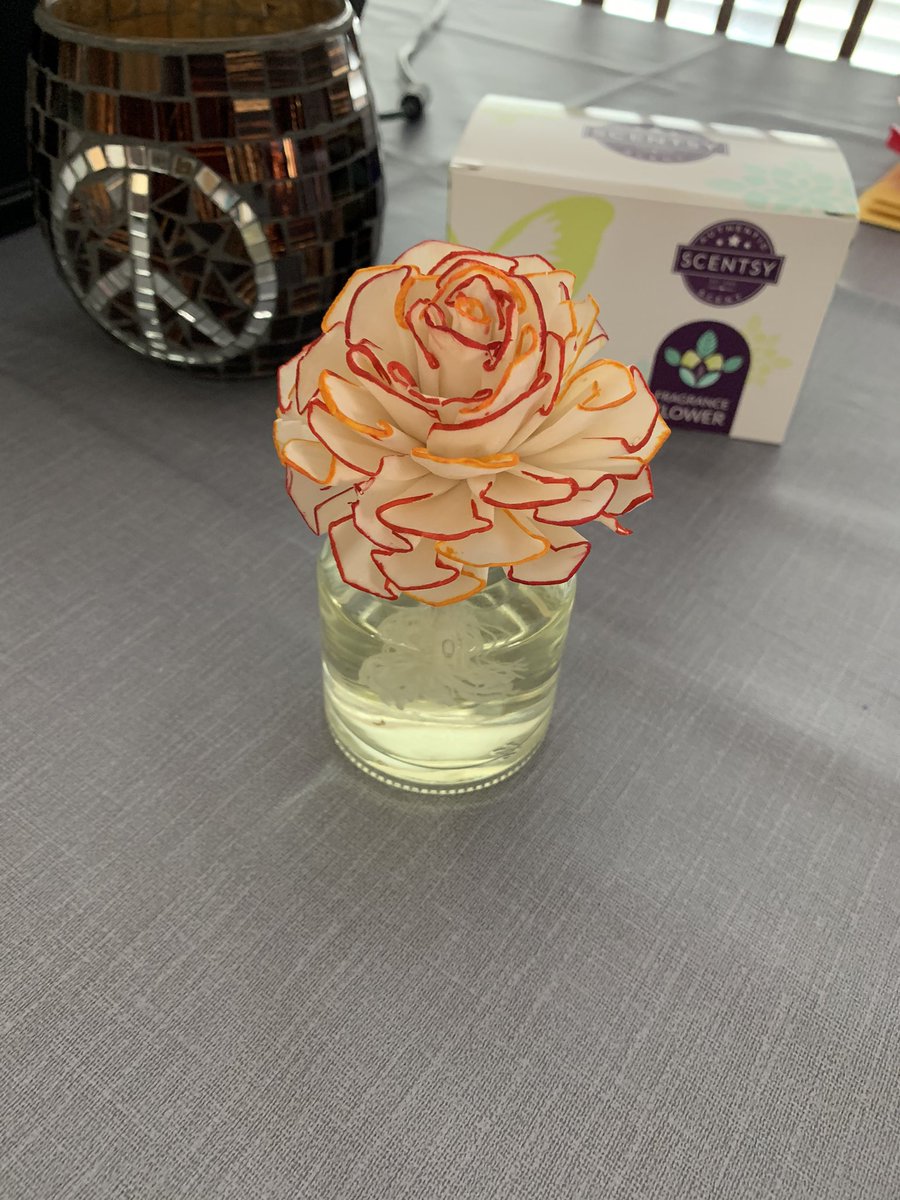 ShockeyHeather's tweet photo. 🌞HAPPY FIRST DAY OF SPRING🌷 I’m so excited to watch my fragrance flower colors blend over the next few weeks!! #fragranceflower #scentsy #firstdayofspring #vanillabeanbuttercream #scentsyconsultant https://t.co/IB2GiR6al9