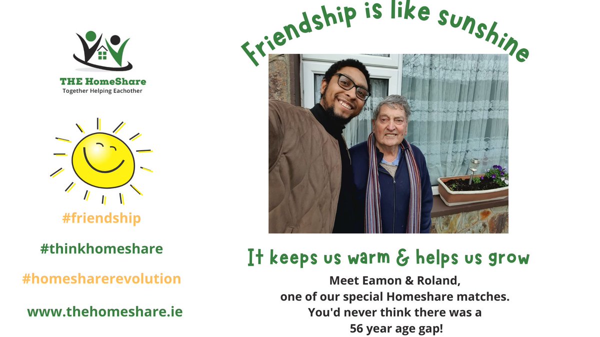 thehomeshare_ie's tweet photo. We are so privileged to support this amazing #homeshare match between Eamon & Roland in #Kildare We ❤️ you guys!
#homeshareSHOUT #thinkhomeshare #7WHCIRL
https://t.co/eXgPceSYjN https://t.co/v1OSsByxcc