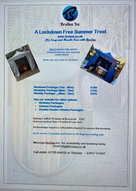 Hot tub Summer Nights ahead maybe?

Or maybe a proper lockdown free celebration for that special birthday or maybe just a cinema treat for friends and family.

We are already taking summer bookings so don't wait too long