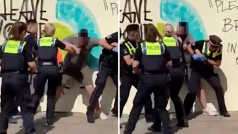 marteimer's tweet image. Wenn du mit Nazihools Journalisten angreifst versus wenn du als migrantischer Jugendlicher auf dem Bürgersteig E-Scooter fährst