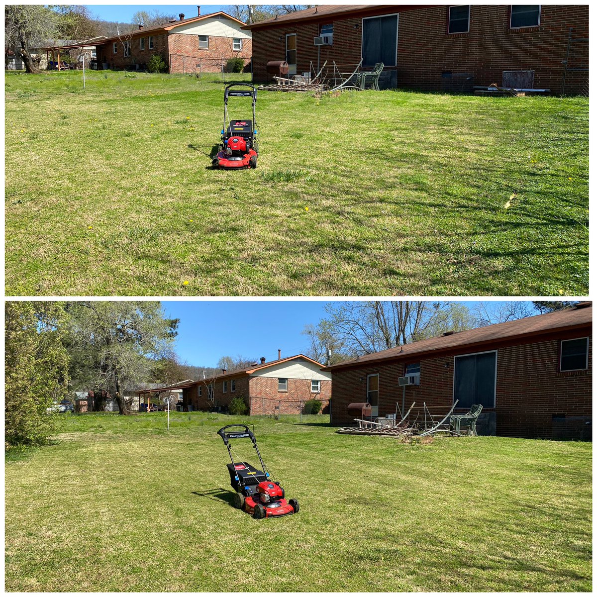 This afternoon I had the pleasure of mowing Mr. Petty’s lawn for him . It’s always great seeing him , he said he’s doing well . Making a difference one lawn at a time .