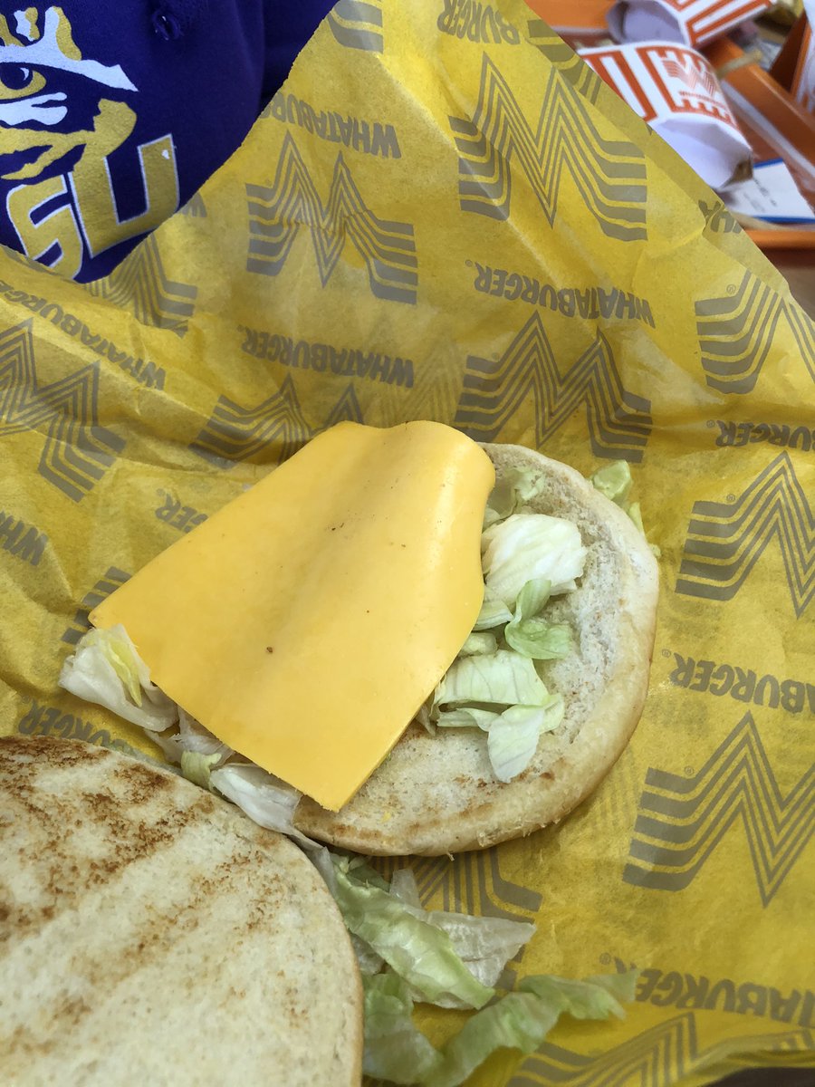chefiguana's tweet photo. @Whataburger #notaburger Cheeseburger lettuce only please. @Whataburger ok, here you go lol https://t.co/RamzXMGCIo