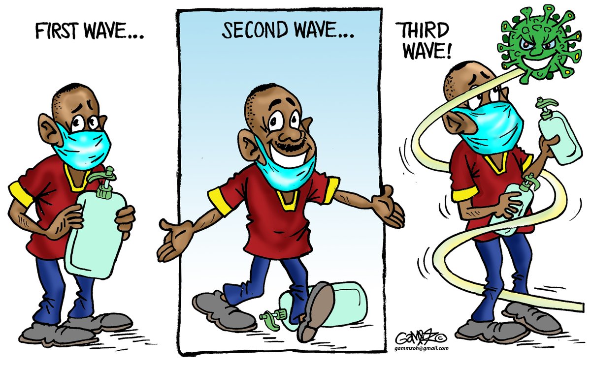 #Covid19KE Third wave bites... #SundayThoughts @StandardKenya cartoon @SDEKenya