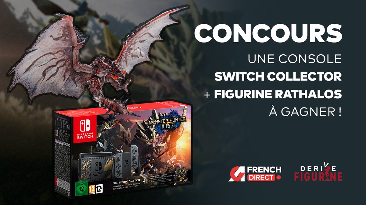 ActuG's tweet image. #CONCOURS : Une Nintendo Switch Monster Hunter + une Figurine Rathalos à gagner 😱🔥

Pour jouer, c'est ici 👉 bit.ly/3r6THeH

Soutenez-nous :

💥 #RT
💥 Follow @ActuG + @DeriveFigurine
💥 Noter la date du 24 mars à 17h pour le prochain @AGFrenchDirect ! 🇫🇷

Infos ⤵️