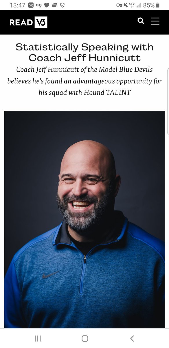 Visionaries are among us.  Thanks, Coach.  #modelbluedevils #HoundTALINT #makesscents