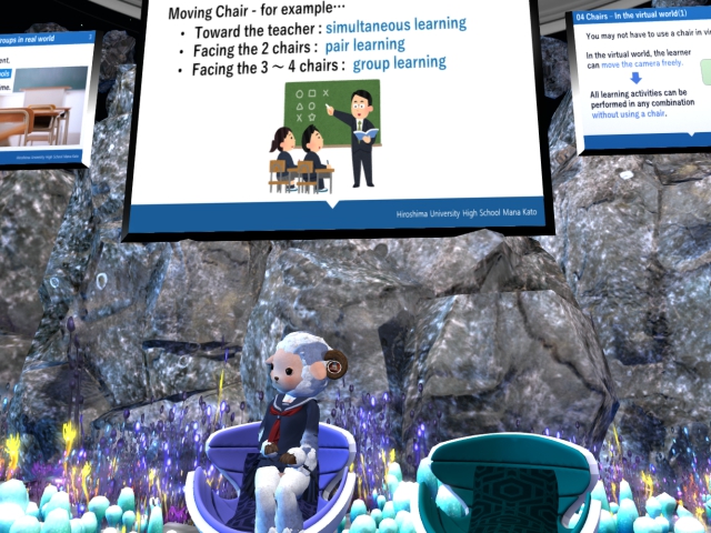 lmockford's tweet photo. Kanae from Japan showed us a great new tool for managing think-pair-share activities in Second Life. #VWBPE21 https://t.co/xJZxGAbXOa