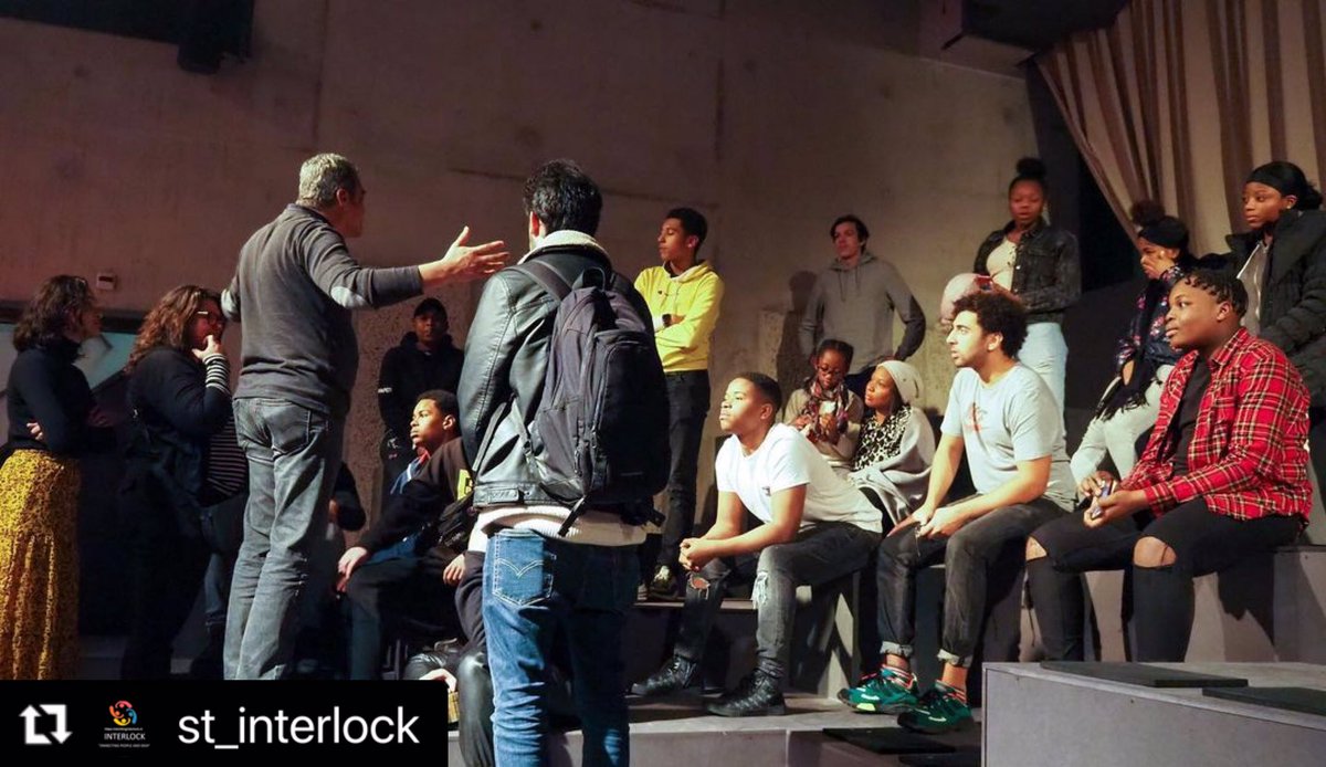 InterlockFound1's tweet photo. #throwback Febr.’20: Last day of #youthexchange 🎭#GENERATIONOFLOVE part II in 🇳🇱#Amsterdam interesting tour of @ITAamsterdam 
🇳🇱 @InterlockFound1 with 🇳🇱 @jtszo &amp; 🇬🇧 @TheatrePeckham #youthwork  #empowerment #creativity #theatre #diversity https://t.co/67XxmTah5p @Erasmus_Project https://t.co/5sIFZNHF4f