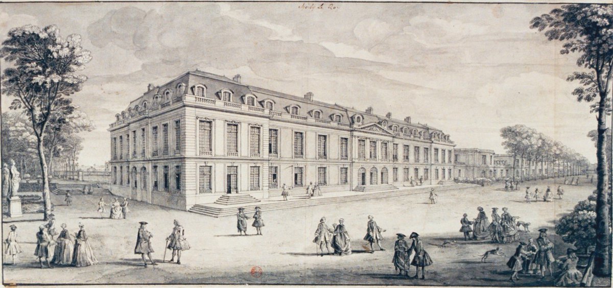 Je commence par le point central de ce rayon : Choisy-le-Roi, construit en 1686 pour la Grande Mademoiselle, acheté par Louis XV en 1739 (d'où le nom de la ville) car proche de la forêt de Sénart où il allait chasser. Il fait réaliser de nombreux travaux par Jacques-Ange Gabriel.