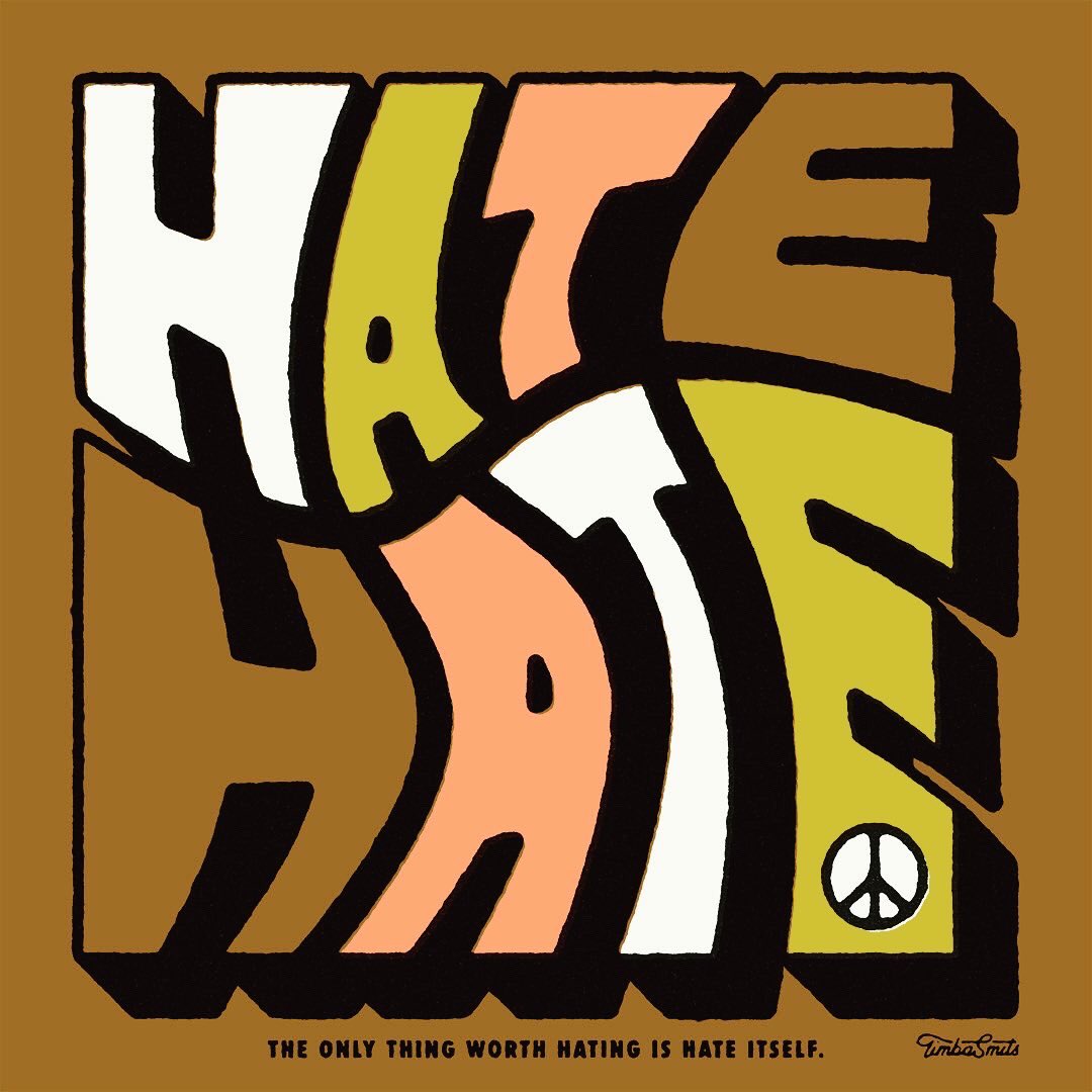 The only thing worth hating is hate itself. ✌🏻&amp;❤️ #HATEhate