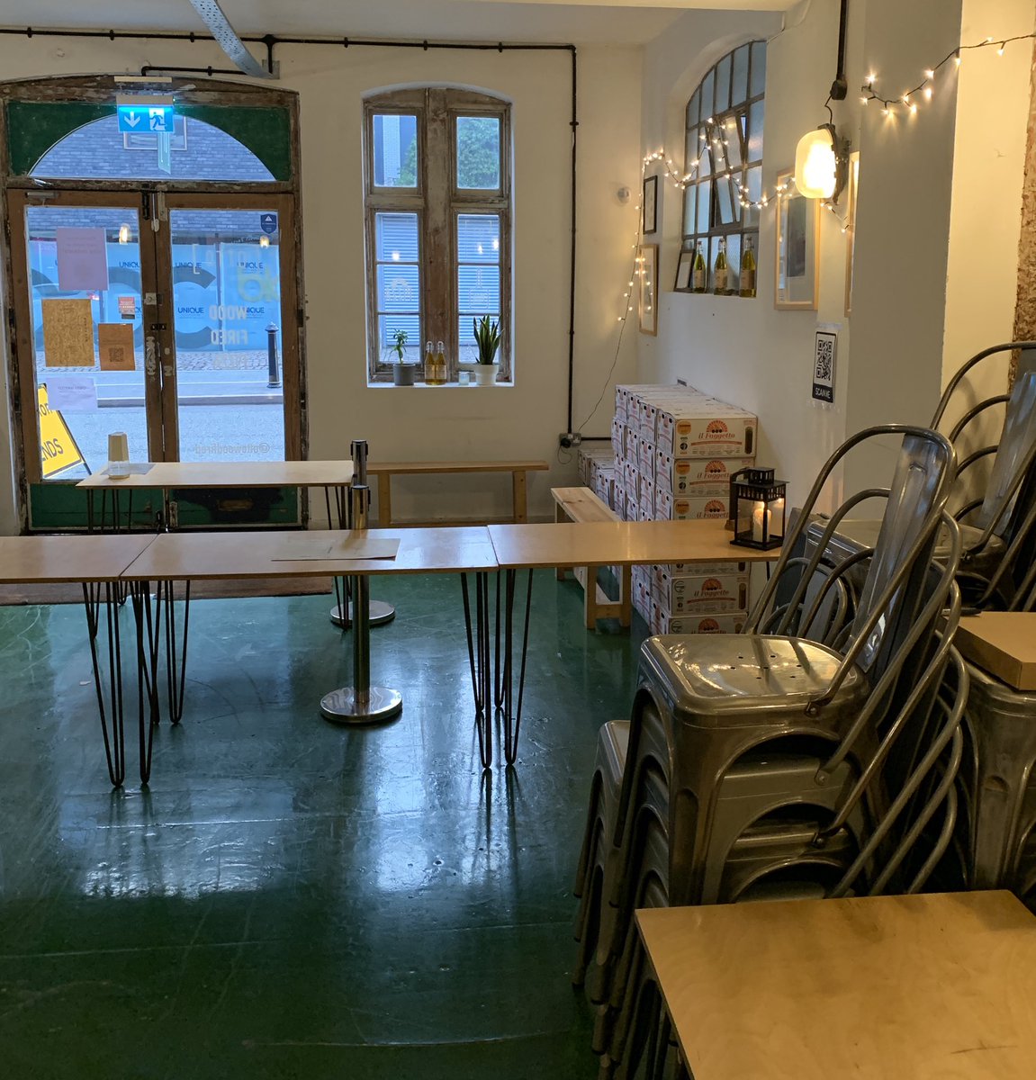 A lot has happened between the two photographs. Today, looking back we’re so grateful to still be here making pizza for you. We’re really looking forward to you coming back in to admire our green floor and even more excited to be able to open <a href="/OttoLichfield/">Otto Lichfield</a> and <a href="/OttoSuttonC/">Otto Sutton</a>