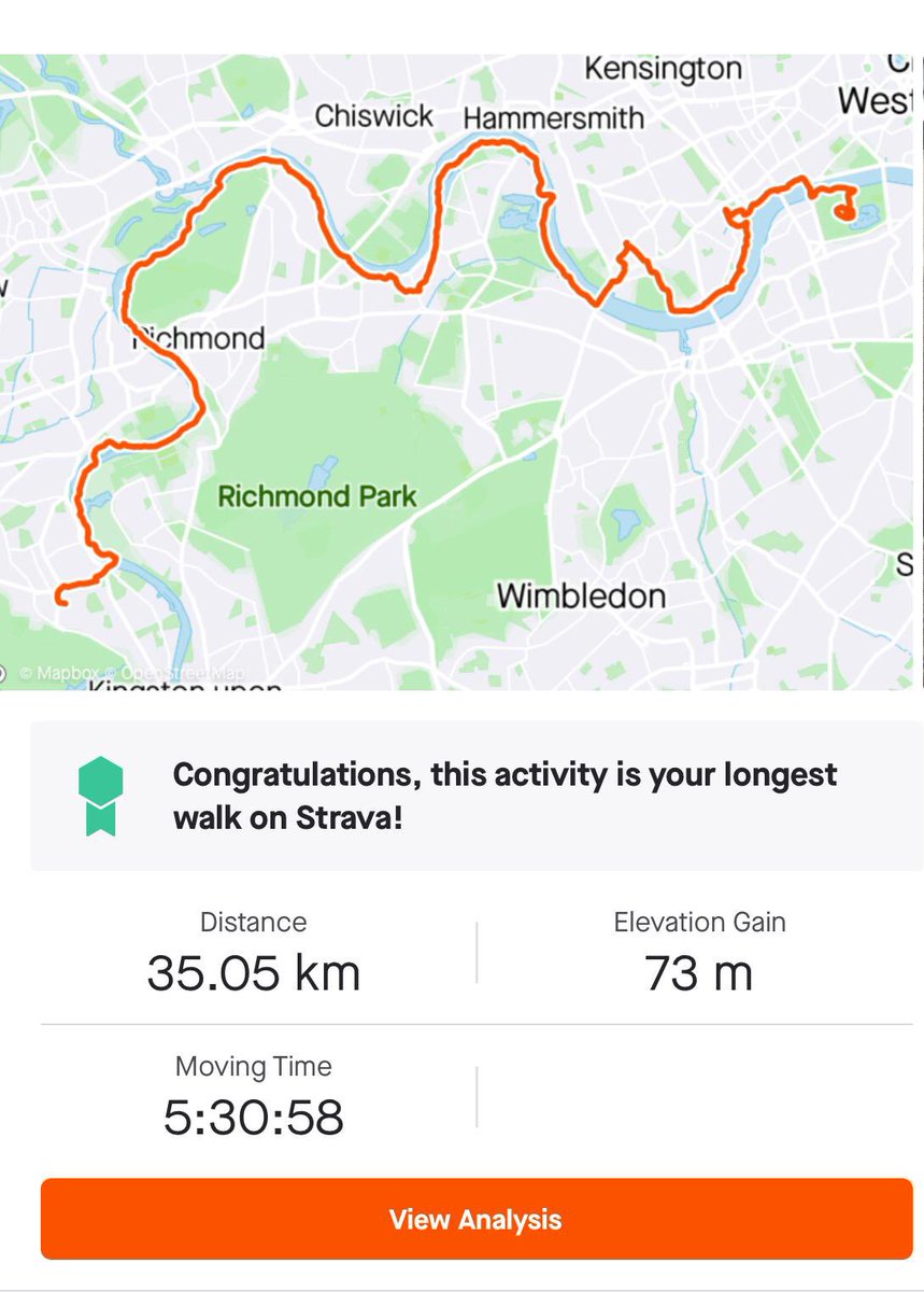 35k moved and so amazing to see the total amount of money raised! This weekend’s for you Jack. Have loved seeing everyone’s pics and updates. About to have a massive glass of 🍷#MoveForJack