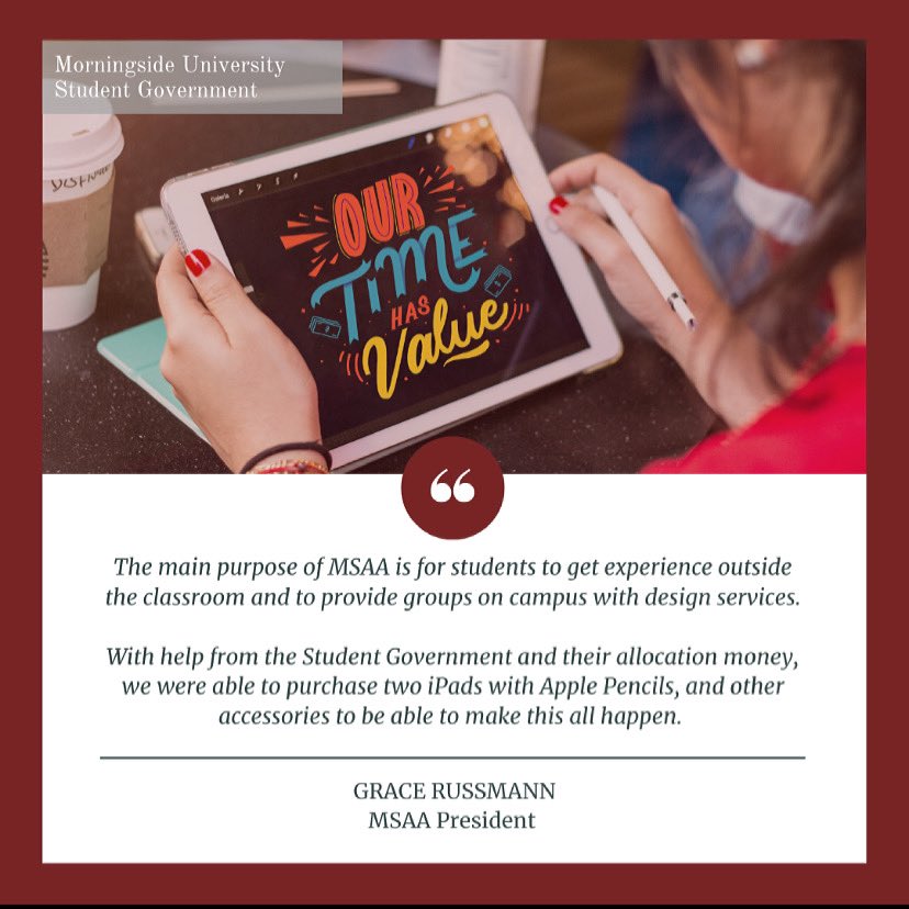 MorningsideSG's tweet photo. Hey Morningside Student Groups!
Hurry fast as the semester is ending and SG still has $29,205 left in the Allocation Budget!! Below is a statement from the Morningside Student Advertising Agency (MSAA) discussing their recent allocation and its impact on their group! #mside https://t.co/z2btivxKV0
