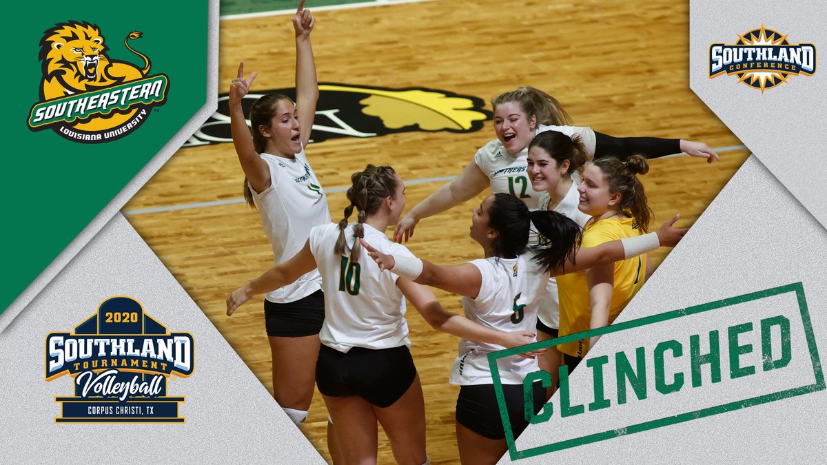 The Lady Lions are headed to the beach!

Southeastern Louisiana has locked up its spot at the 2020 Southland Conference Volleyball Tournament. #LionUp #SouthlandStrong