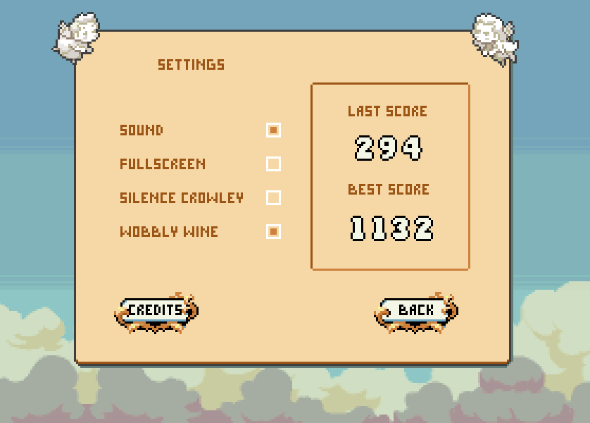 If you previously played the beta version on AO3, we've made some changes and fixed some bugs. Also settings
#GoodOmens #FlappyAngel