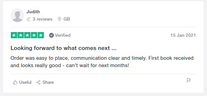 Thanks Judith, glad you're enjoying the Mystery Book Club!

themysterybookclub.co.uk