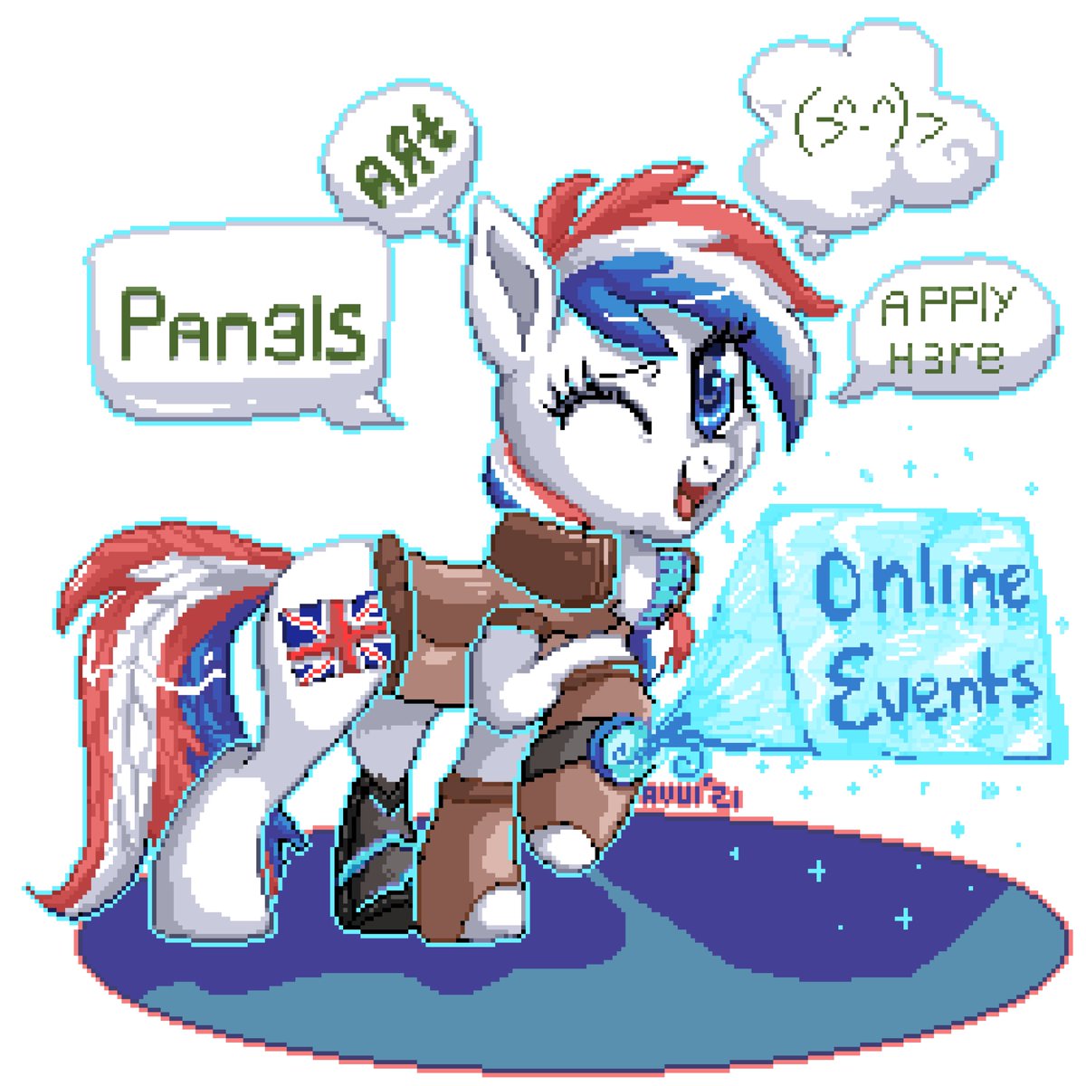 Events applications for our ONLINE con ( <a href="/UKPonyCONLINE/">🧅UKPunionCONLINE🧅</a> ) in May - are OPEN! docs.google.com/forms/d/e/1FAI… Are you instead a 🎶Musician?🎶 Never fear! We have a form for that too: docs.google.com/forms/d/e/1FAI… > We cannot wait to see some amazing pony panels! 🦄 Applications close April 24th