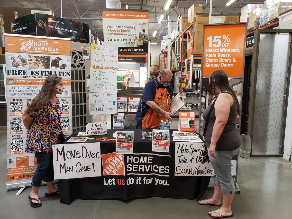 sara_freas7597's tweet photo. George already driving leads this morning and talking to customers about Windows &amp; Sheds for our Services Saturday Event. #PMDwinswithservices #drivingleads @MarcusCook471 @D66Celest @HaroldTHD @LopezRossanna @MatthewMASM471 @BoomMayberry @pvspivey https://t.co/Ra4VoL8kRL