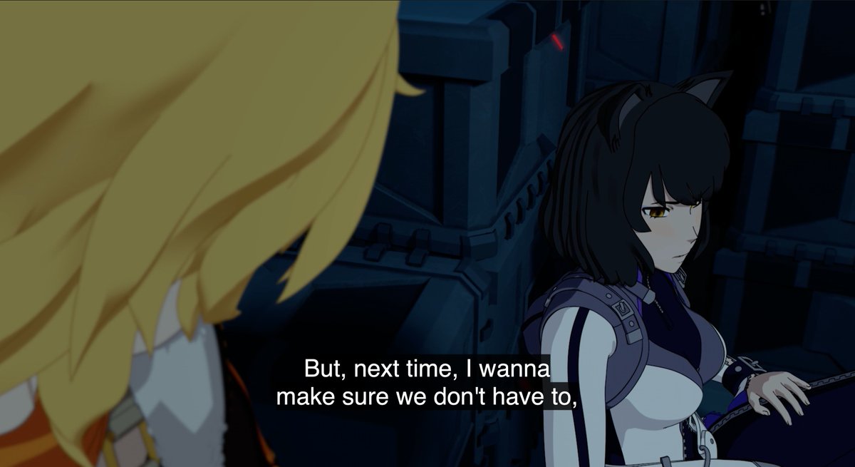 BloodRaven55's tweet photo. Blake in V7: I don't want to have to take a life ever again.

Blake in V8: Murder is okay, actually.

#RWBY #RWBY8 #RWBYSpoilers #RWBY8Spoilers #Bumbleby https://t.co/Of61ha8svF