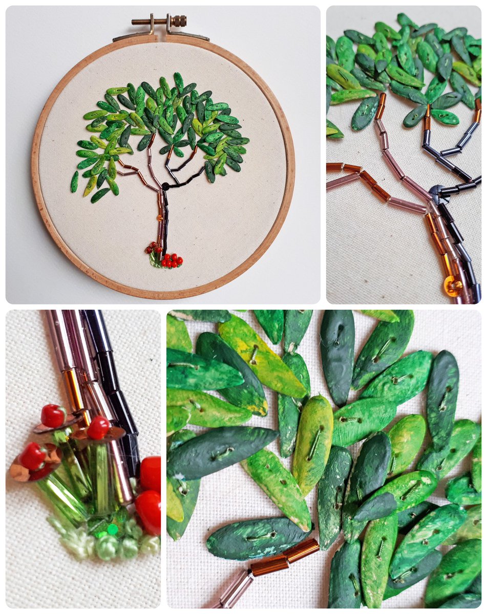 Hippystitch's tweet photo. If you missed my melon seed posts this week - here's a quick recap. And yes, it is another tree!

https://t.co/DPVzuUkY9A

#embroidery #embellishment  #stitching #trees #stitchedtrees #stitchedflowers #beadsandsequins #melonseeds #naturalsequins https://t.co/Sz0z5Ty0nL