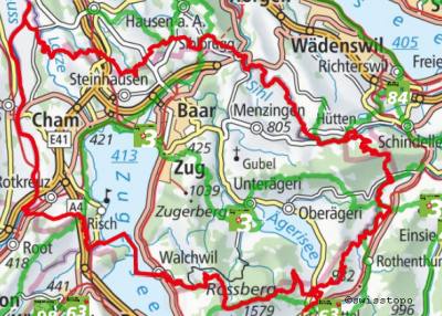 Wandern rund um den Kanton Zug in 7 Etappen: wandersite.ch/grenzwandern_k…