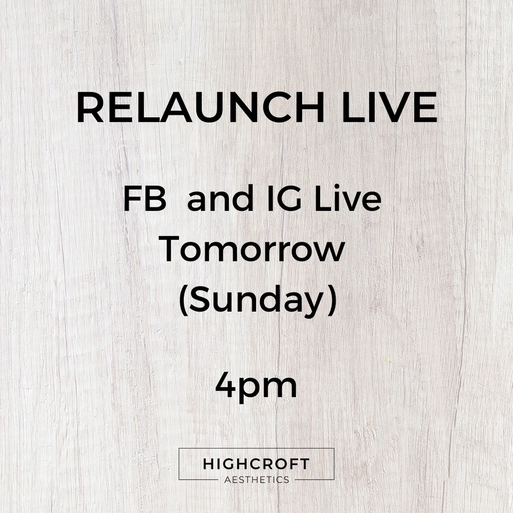 HCroftAesthetic's tweet photo. EEEEKKKK!  So excited to show you all the new treatment which will be available when we relaunch on 12th April!!!

Tomorrow 4pm I will be live to give you all the details and the promotion offer for a limited number of treatments.

Come join me with any questions and comments! https://t.co/i0xr1sEEym