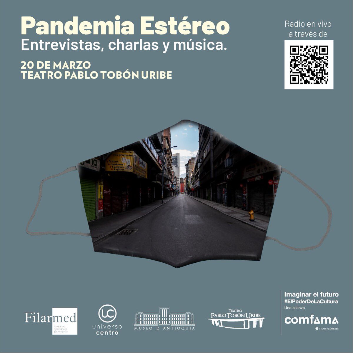 PandemiaEstereo's tweet photo. ¡Hoy volvemos!

Música, conversaciones y entrevistas en el #PoderdelaCultura 

Ya estamos en vivo en https://t.co/txL1sOjCEJ https://t.co/GohRPlBjEb