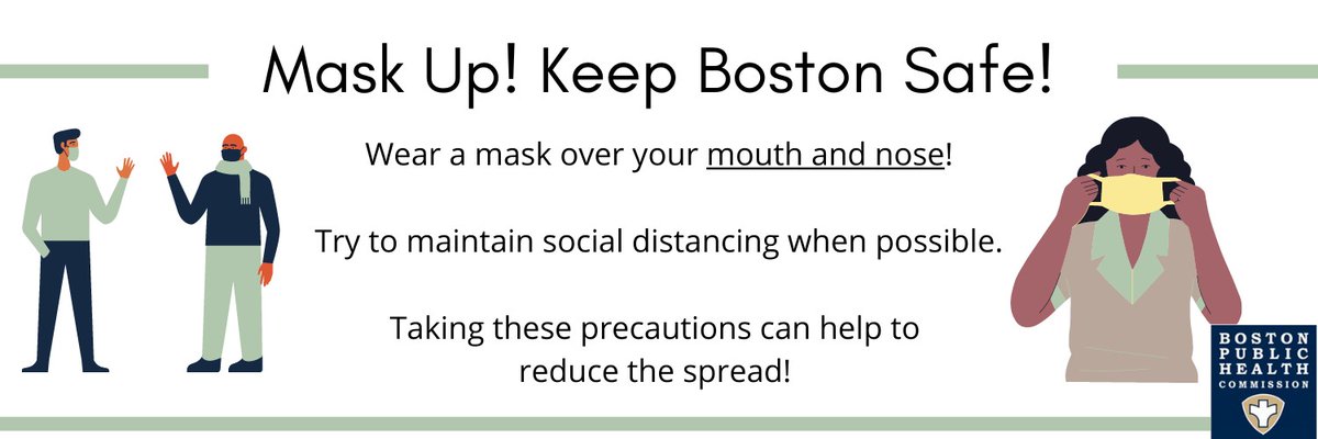 HealthyBoston's tweet image. Wherever your Saturday takes you, remember to take precautions to protect yourself from #COVID19. 
•Wear a mask
•Wash your hands
•Watch your distance
As we work to get more people vaccinated, we still need to look out for each other! Boston, do your part to #StopTheSpread!