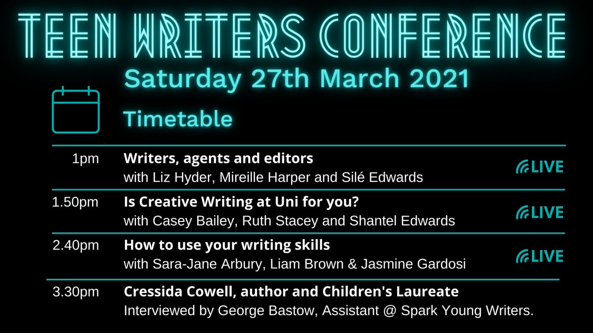 Do you know a young person aged 14 -20 who loves to write? Join us on Saturday 27th March for an afternoon of exploring the publishing industry and the world of professional writers. Find out more and book: buff.ly/3cgs92A