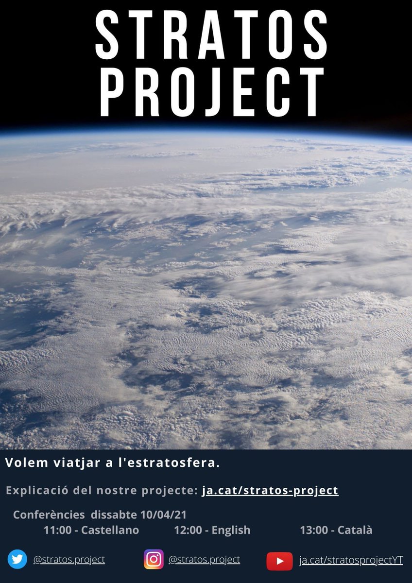 Tenim bones notícies! Podreu veure les nostres conferències el dia 10 d'abril al nostre canal de YouTube. Si voleu saber més sobre el nostre projecte, us hi esperem🤩