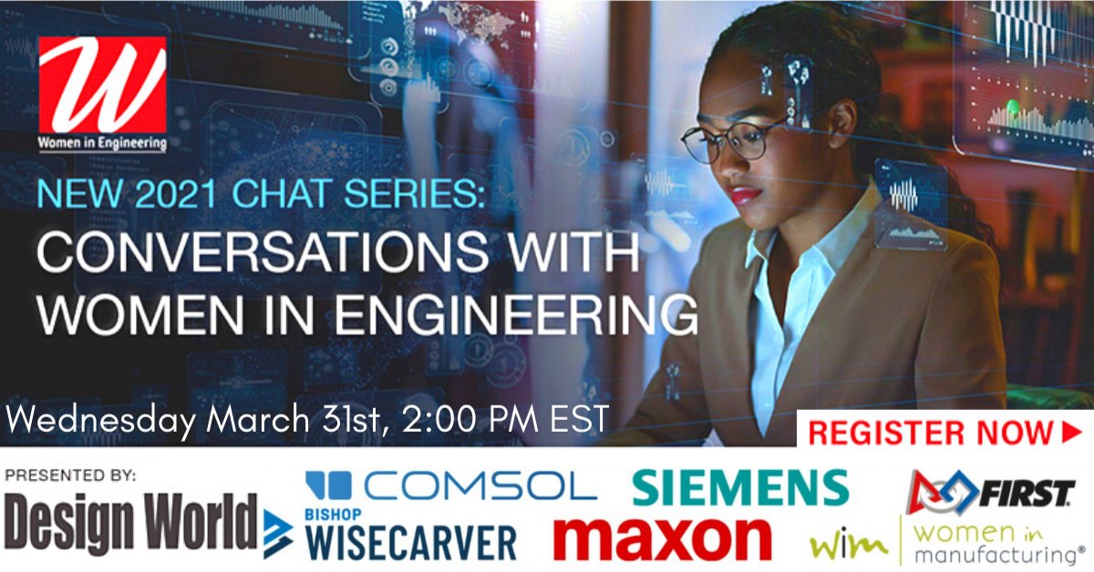 Join some of the most #Innovative women in engineering, March 31st at 2:00PM EST for our latest #WomenInEngineering #Webinar Chat Series.

REGISTER FOR FREE HERE: webinars.on24.com/wtwh/WIE2021ma…

<a href="/ShipnShoreEnv/">Ship & Shore Environmental</a> #Manufacturing #Engineering #Innovation #Engineers #Science #Research