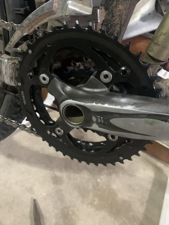 jshuey's tweet photo. The Yammer Hammer rides again.
New Drive Train ... who dis?
I'm still getting the derailleur dialed in. But, I'm close.
#ValleyLife #MtnBike #ToltMcD #Tokul https://t.co/jBrTMqNIFx