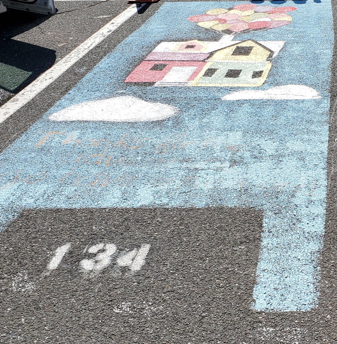 MrsPede_RHS's tweet photo. Our seniors' parking spots are getting an upgrade! #goRockets https://t.co/t7CRKlBDjn